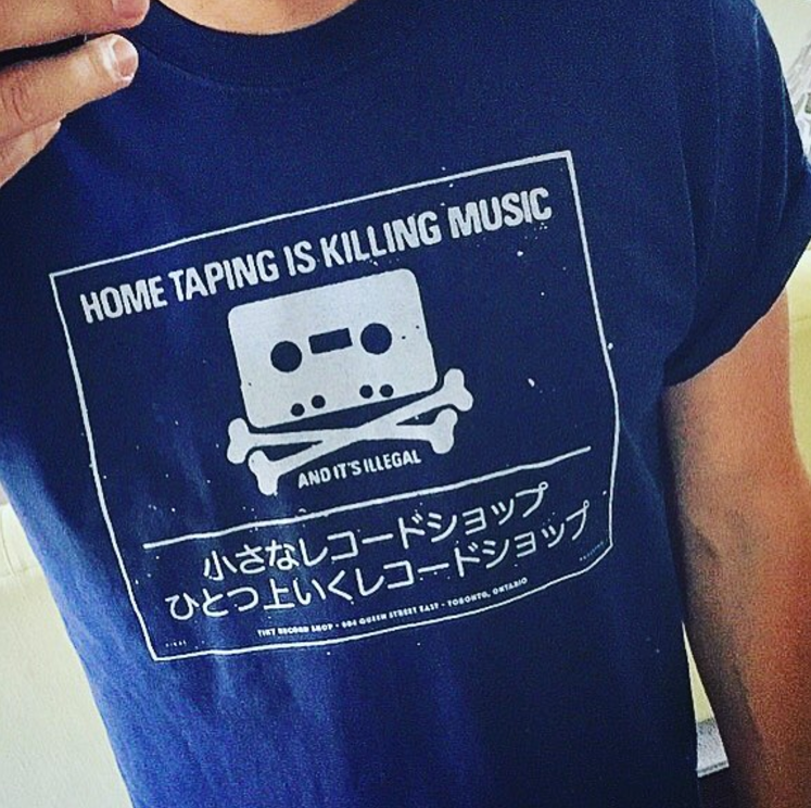 Tiny Record Shop 'Home Taping' T-Shirt